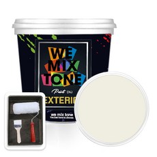 WEMIXTONE 외부용 EXTERIOR 페인트 3L + 붓 + 로울러 + 트레이 세트, WMT0161P01(페인트)
