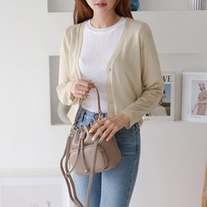 럽스 여성용 디디 브이넥 숏 가디건