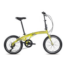 뮤트 콜라보 A20V 미니벨로 자전거, 라임, 162cm, 1개