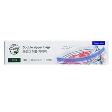 프로그 더블 지퍼백 냉동 10p, 1개