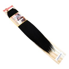 크라운가발 노팁 트위스트 붙임머리 41~42cm, 검정색, 1개