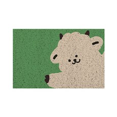 動物圖案PVC玄關門地墊, 綿羊