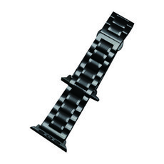 마니연구소 애플워치 프리미엄 라인 메탈 밴드 42~44 mm, 블랙