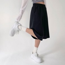 Planday 女款Belz細褶百慕達鬆緊褲