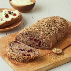 브로드카세 발효종 통밀 잡곡 크렌베리 브레드, 390g, 1개입, 1개 390g, 1개