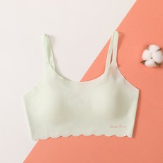 꿀템파러 여아용 구름구름 심리스 브라