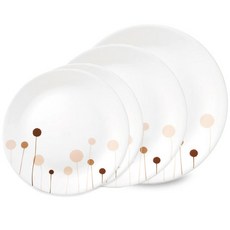 Corelle Brands 康寧餐具 花棉圓盤組, 3件套裝, 美國製造, 混合顏色, 1組
