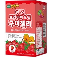 방귀대장 뿡붕이 키즈 프리바이오틱 구미젤리 딸기맛 90p, 360g, 1개