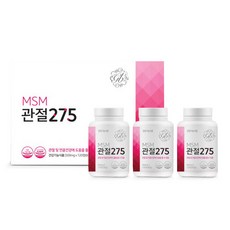 MSM 관절 275 식이유황 관절영양제 세트 60g, 3개