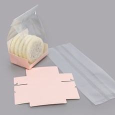 JPackTory 透明烘焙餅乾袋+底座包裝組, 10組