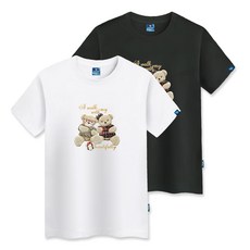 클로니아 곰돌이 커플 반팔티셔츠 CS4T02 2p