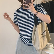 여성스트라이프티셔츠