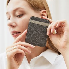 러브참 업싸이클링 배색 카드 지갑