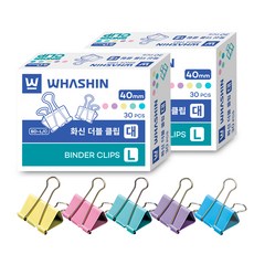 WHASHIN 雙夾柔和色彩混合, 大, 30入, 2個