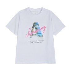 애플핑크티셔츠