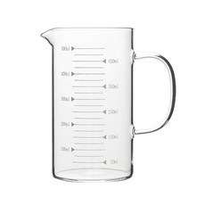 KALDIN 耐熱玻璃量杯 MS-01, 500ml 容量，帶刻度標記，可重複使用, 00002, 1個