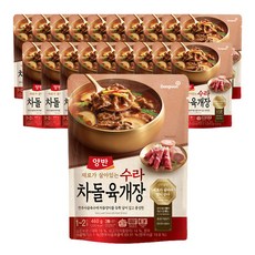 양반 수라 차돌육개장, 460g, 20개