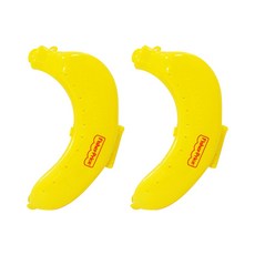Fisher-Price 費雪 香蕉收納盒 (小)2入 附迷你叉子, 5*19*4cm, 2個