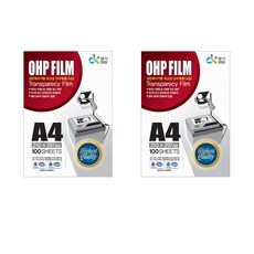 동기오피스 O.H.P필름 100MIC A4 100p, 2개