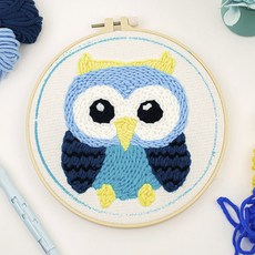 Artjoy DIY俄羅斯刺繡+鉤針組, 1套, 貓頭鷹