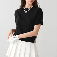 Pippin 女款圖案皇后高爾夫Pique圓領拼色T恤 #112109