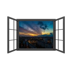 창문풍경스티커