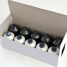 COTTONVILL 高級縫紉機線組 45號款, 1700公尺, 黑5入 + 白5入, 韓國製造, 黑色+白色, 10捲