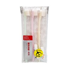 貝印 Kai 旅行用牙刷牙膏組(3入)，便攜式口腔清潔套裝，獨立包裝衛生安全，柔軟刷毛呵護牙齦, 94g, 1包