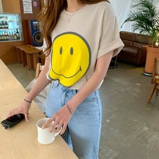 난닝구 소을리 스마일나염반팔티
