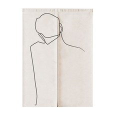 길그리 아트 드로잉 하프 커튼