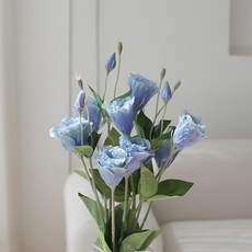 하루의공간 조화 리시안셔스 꽃다발 4p 세트, 블루
