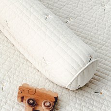 마롤로뜨 돗투돗 100수 누빔 자수 죽부인 아기 바디필로우 + 속통 세트, 살랑데이지