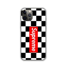 Supreme 시즌1 디자인 클리어 휴대폰 케이스