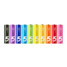Cuktech 鹼性電池 3號AA B06，10顆裝，附電池盒收納，環保無汞無鎘, 10顆, 1盒