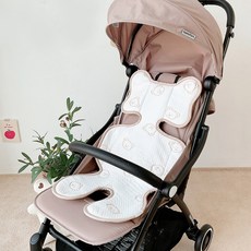 dot to dot Duralon涼感嬰兒車椅墊兼用汽車座椅, 米色(快樂熊), 1個