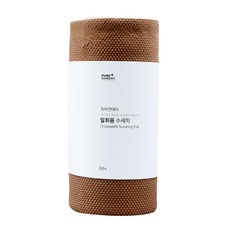 PURE SUNDAY 捲筒式一次性洗碗巾 60張 棕色, 1捲
