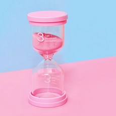 GUNU 해피타임 감성 모래시계 주방 타이머, 3분 핑크, 1개