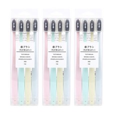 오픈스페이스 대나무 숯 흑모 칫솔 4종 세트, 4개입, 3세트