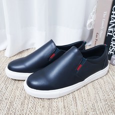 남자가죽슬립온