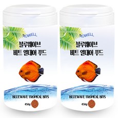 로웰 블루웨이브 비트 열대어 푸드, 450g, 2개