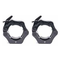 ZERO TO HERO 50mm 槓鈴卡扣, 2入, 黑色