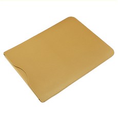 코쿼드 LG그램 노트북 패션 가죽 파우치, 옐로우브라운