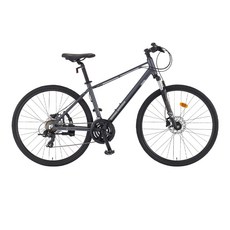 아팔란치아 저스틴 하이브리드 자전거 21단 700C 21D 미조립 + 조립쿠폰, 173cm, 다크실버 무광