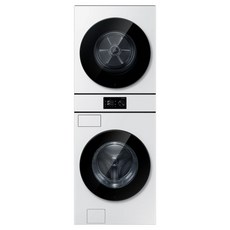 삼성전자 Bespoke AI 원바디 세탁기 WF80H24GBW + 건조기 DV80H20DBW 세트 24kg 20kg 방문설치, 화이트, WH80H2420GDHW