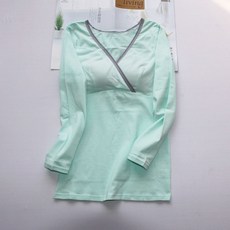 棉質交叉V領哺乳T恤