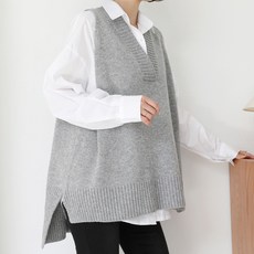 BBAE BBAE 女式寬鬆不平衡針織背心 Best