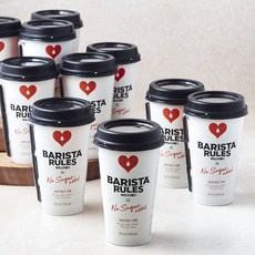 바리스타룰스 X 설탕 무첨가 라떼, 10개, 325ml