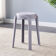 세뇨르킴 레인보우 플라스틱 스툴, 그레이, 1개