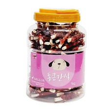 통큰간식 오리우유스틱 1kg, 1개, 오리고기 + 우유 혼합맛