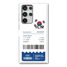 플랫노트 보딩패스 마그네틱 카드 도어 범퍼 휴대폰 케이스